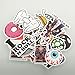Youareking (150/50 Pack) Random music film Vinyl Skateboard Guitar Travel Case Stickers Car Bike Travel Suitcase Phone Decals Mix Lot Fashion Cool (150)
