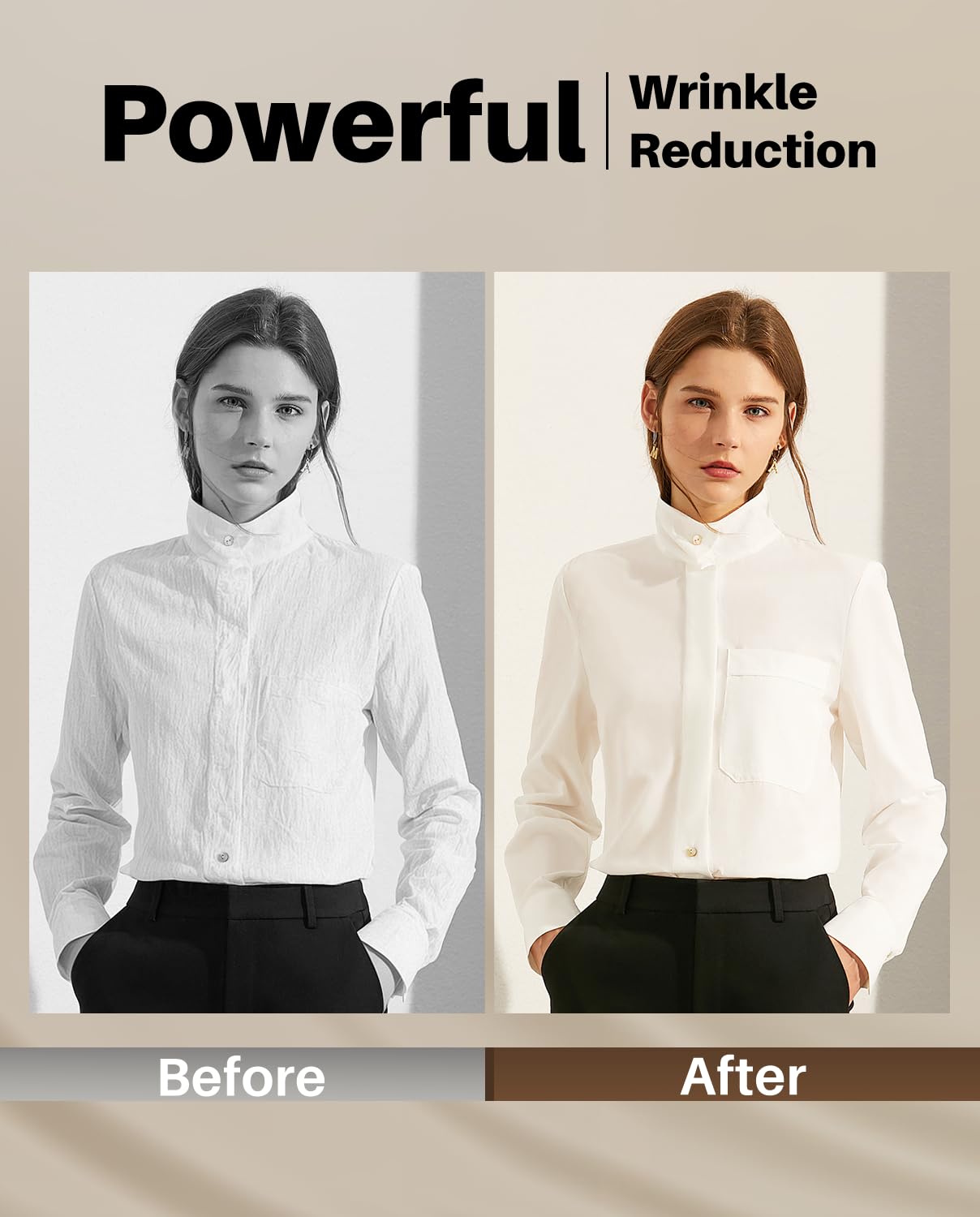 1200W Portable Travel Steamer Iron for Clothes - 4 Modes, LCD Display, 10S Fast Heating, 180° Swivel Handle, Powerful Wrinkle Remover for Home, Dorm, and Travel – White