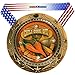 Decade Awards Chili Cook-Off Medal World Class Medal - 3 Inch Wide Chili Competition Medallion with Stars and Stripes American Flag V Neck Ribbon