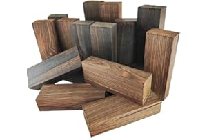 VAREE69 Macassar Ebony Exotic Lumber Hardwood Burl Knives Handle Scales Knife Makers Material Wood DIY Tools 1Pc Size: 1.5 x 4.25 x 1 Inches (+/- 1/16 Inches)