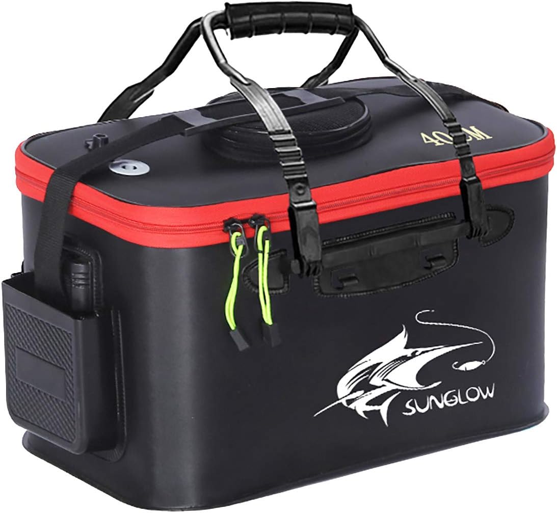 Grneric Fishing Bucket, 6Gallon/8Gallon/10Gallon Foldable Fish Bucket, Live Fish Container Multi-Functional Live Fish Bait Bucket, Outdoor Camping EVA Fishing Bag and Fish Protection Bucket : Sports & Outdoors
