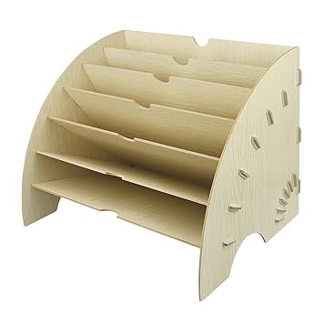 Briefablage A4 Briefkorb Holz Zeitschriftensammler Ablage In Weiß