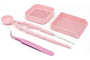 YAZZT 2.6mm Fuse Beads Single Needle Tweezer & Aligner Tray Melty Beads Tools Kit, Efficient Iron Beads Sorting Tools for Exp