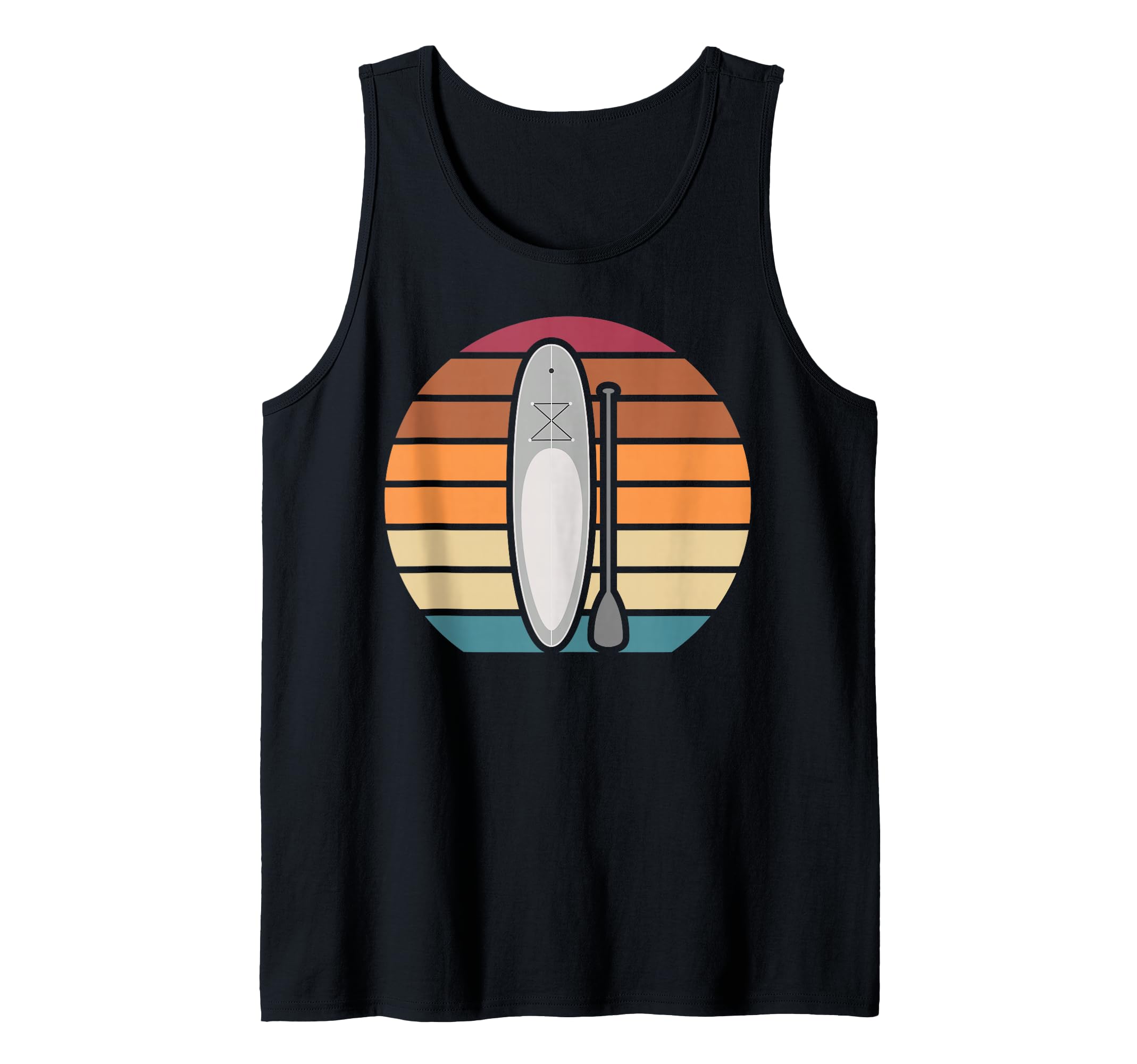 Retro Stand Up Paddling Paddleboard Paddling SUP Tank Top