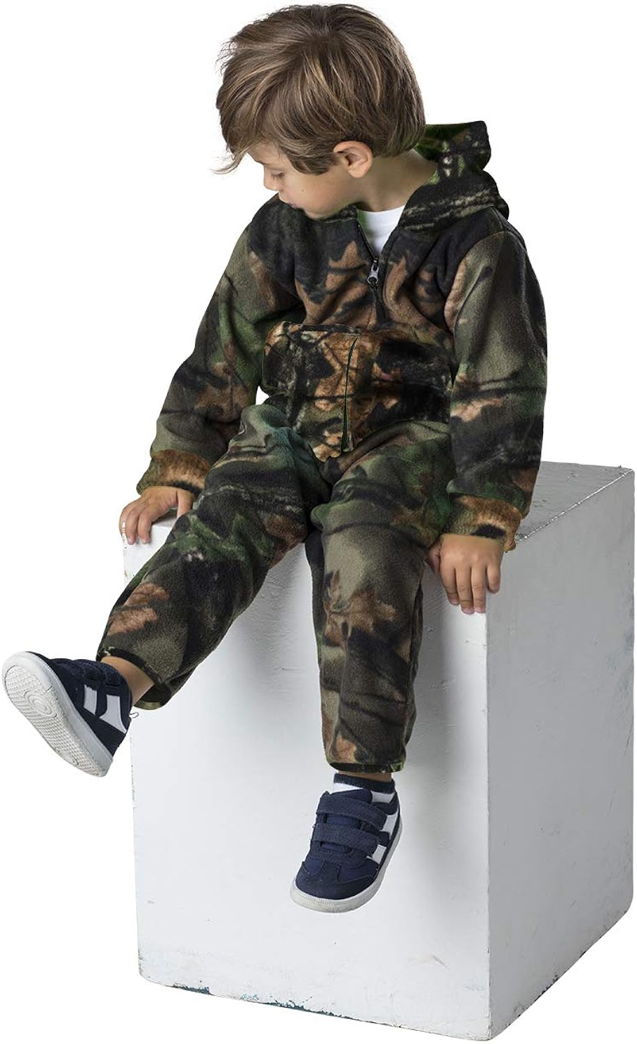 TrailCrest Infant - Toddler Camo Two Piece Fleece Jacket & Pants Set: Clothing