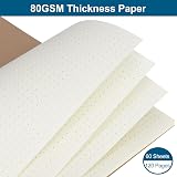 ZCZN A5 Dotted Notebook 6 Pack Spiral 80gsm 120 Pages 60 Sheets FSC view 4
