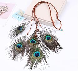 Piokio 100 pcs Natural Peacock Feathers in Bulk