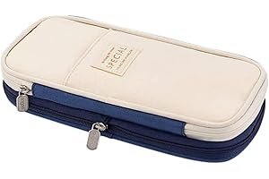 Large Pencil Case, OLIYuMi Pencil Pouch Pencil Bag Storage Box Stationery Organizer Makeup Bag with Zipper Closure for Studen