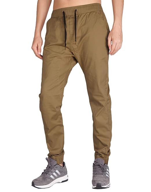 Italy Morn Herren Chinohose Jogginghose Casual Stoff Jogger Hose Slim Fit
