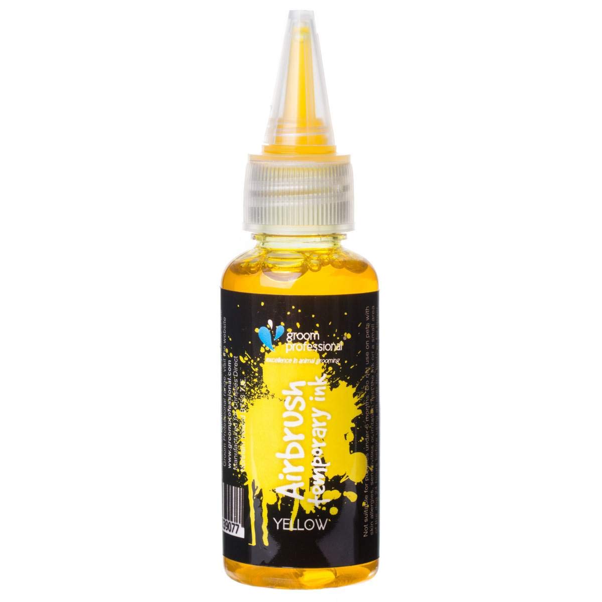 Groom Professional Creative Airbrush Temporary Ink, 30 ml, Yellow — image 1