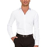 Nautica Regular Fit Long Sleeve Button Down Dress Shirts for Men - Wrinkle Free Long Sleeve Shirt Mens Formal 4-Way Stretch