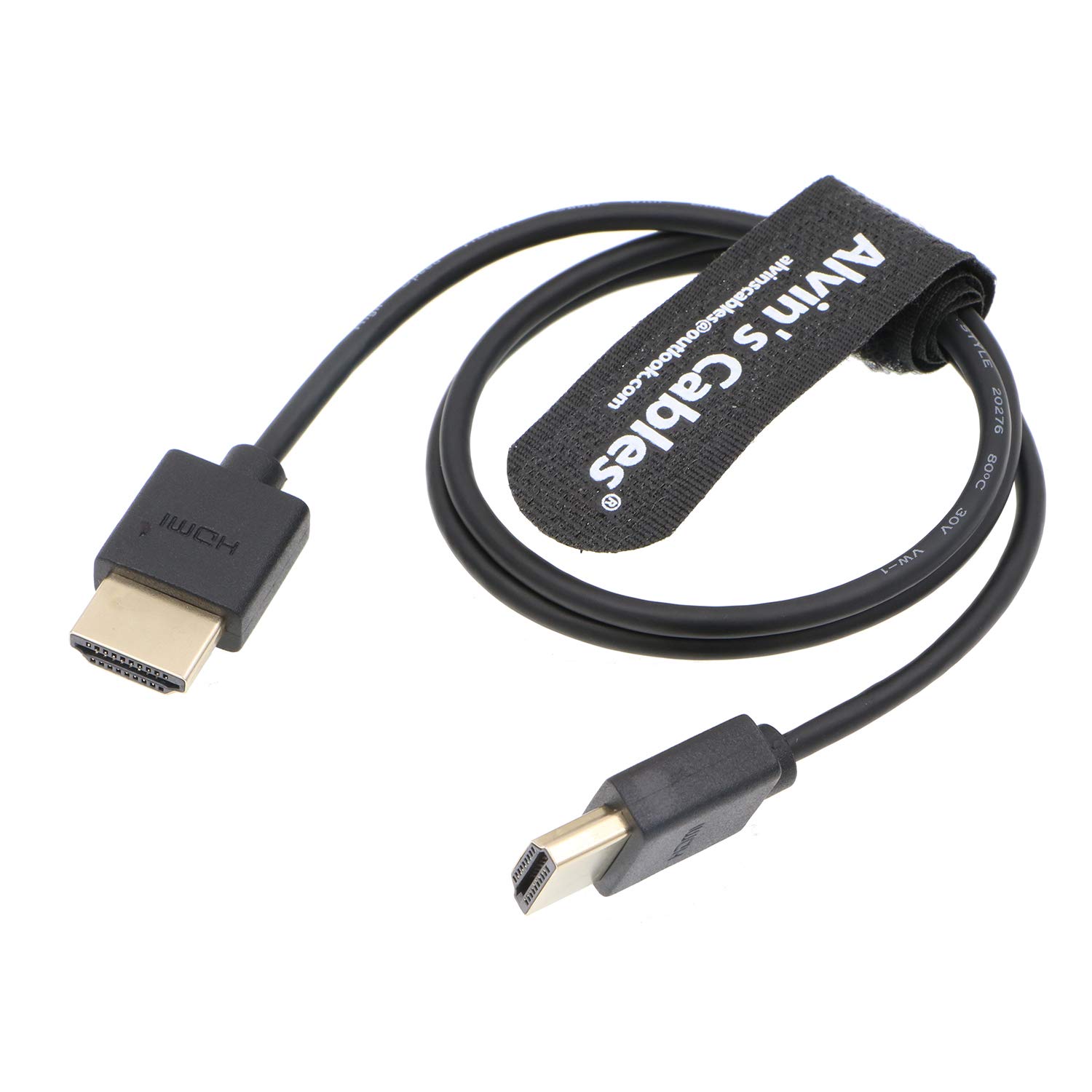 Alvin's Cables Z Cam E2 HDMI Cable High Speed Ethernet for Atomos Shinobi Ninja V Monitor Portkeys BM5 Monitor Straight to Straight 60CM
