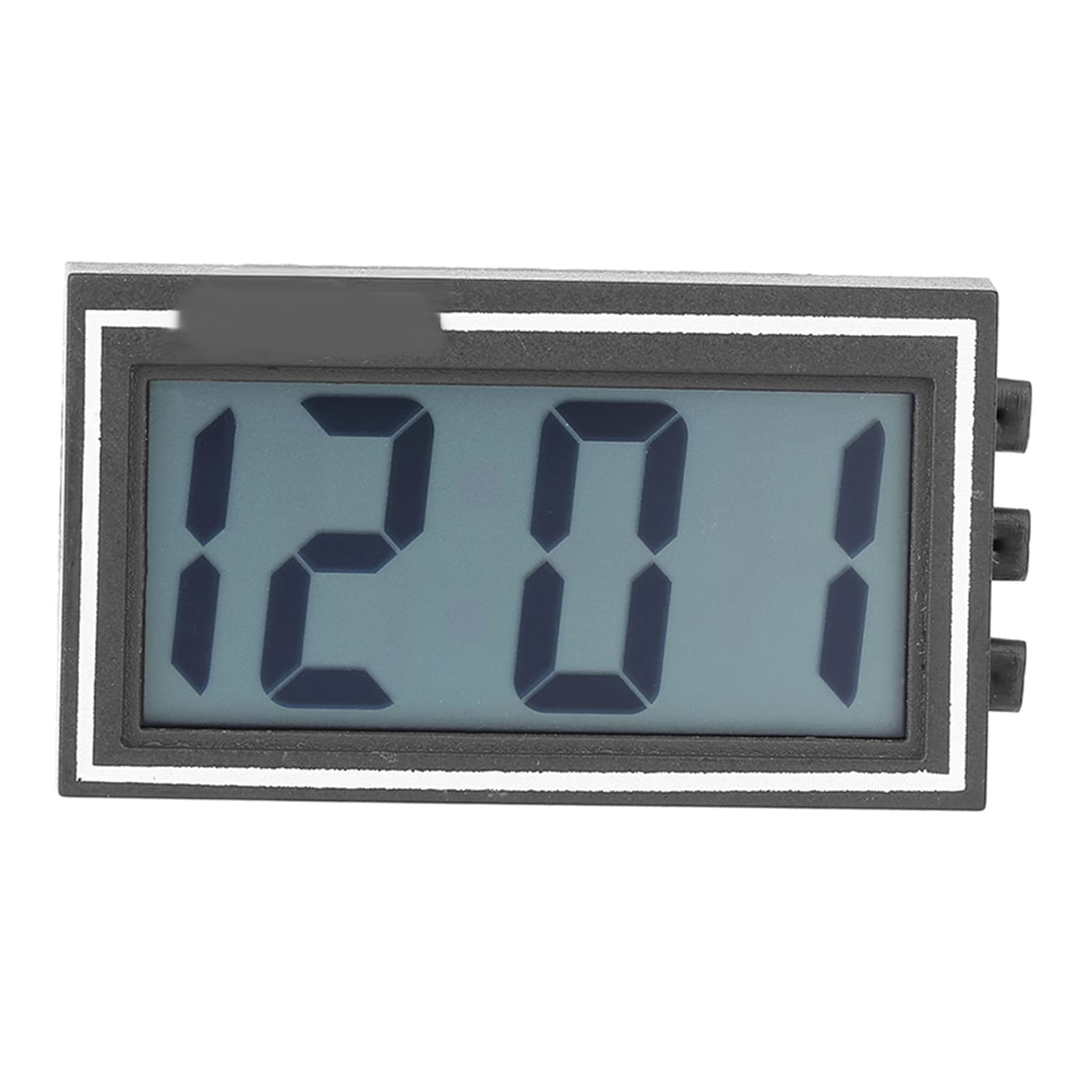 Zerone Small Digital Car Dashboard Clock for Cars, LCD Screen Time Date Display Stick-on Digital Clock with Bracket