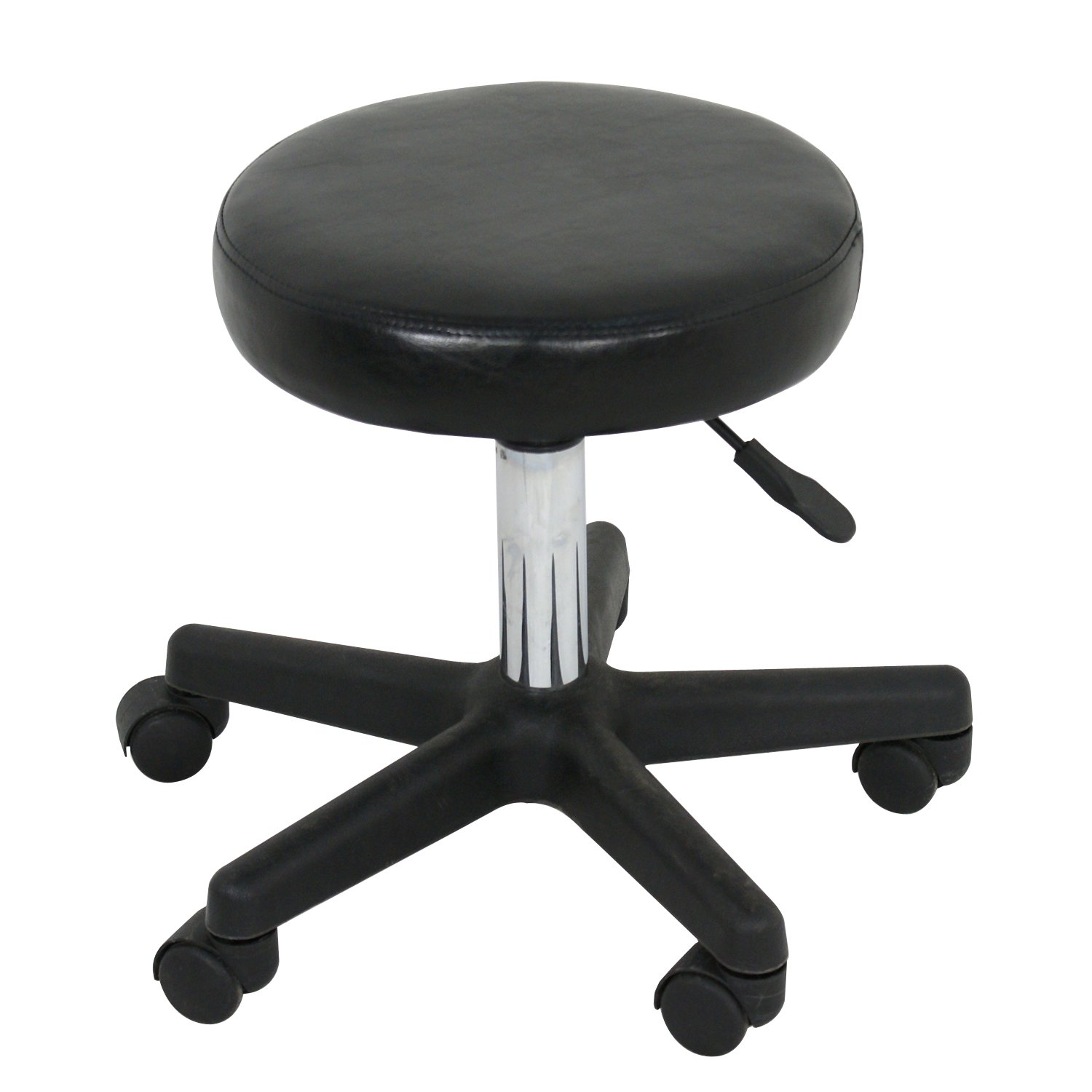 F2C Adjustable Bar Stools Swivel Chairs Leather Hydraulic Rolling Stool Facial Massage Spa Salon Stool with Wheels: Furniture & Decor