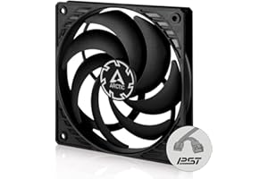 ARCTIC P12 Slim PWM PST - PC Fan, 120mm Fan, PC Case Fan with PWM Sharing Technology (PST), Pressure-optimised, Quiet Motor, 