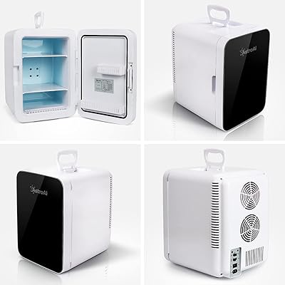 Buy Astroai Mini Fridge 10 Liter Compact Refrigerator Mini Cooler Warmer With Ac Dc Power Thermoelectric Skincare Fridge Great For Car Bedroom Office Dorm Travel Black Online In Indonesia B08p4tc5xv