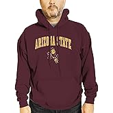 Campus Colors Long Sleeves NCAA Adult Arch & Logo Gameday Unisex Hooded Sweatshirt