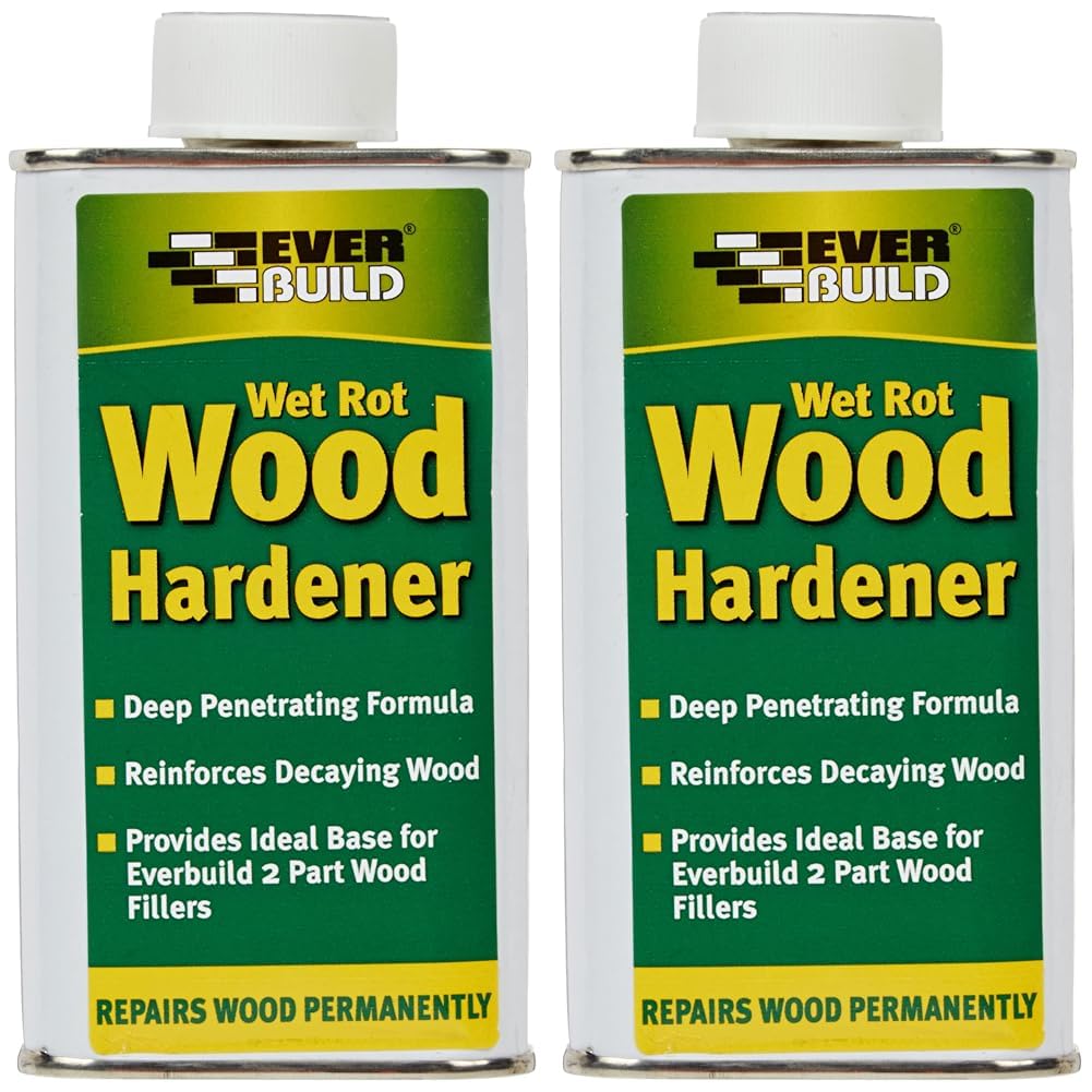 Everbuild WOODHARD2 LumberIrwin Wet Rot Wood Hardener 250ml (Pack of 2)