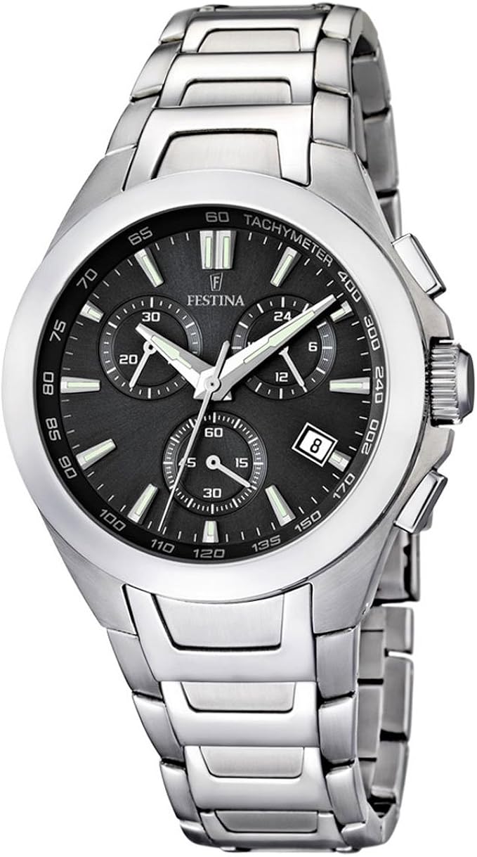 Montre Homme Festina Chronographe 20635_3 Acier Inox - Neuf Avec étiquettes - Garantie 3 Ans