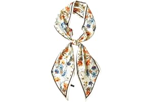 FONYVE Silk Head Scarf for Hair Fashion Headwrap for Women Lightweight Neck Tie