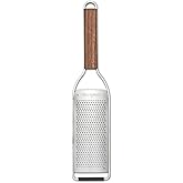 Microplane Master Series Wood Handle Stainless Steel Frame Fine Blade Cheese Grater