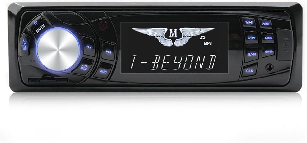 OMV Car stereo Car Stereo with Bluetooth,In-Dash Single Din Car Radio, Car MP3 Player USB/SD/AUX/Wireless Remote Control Included