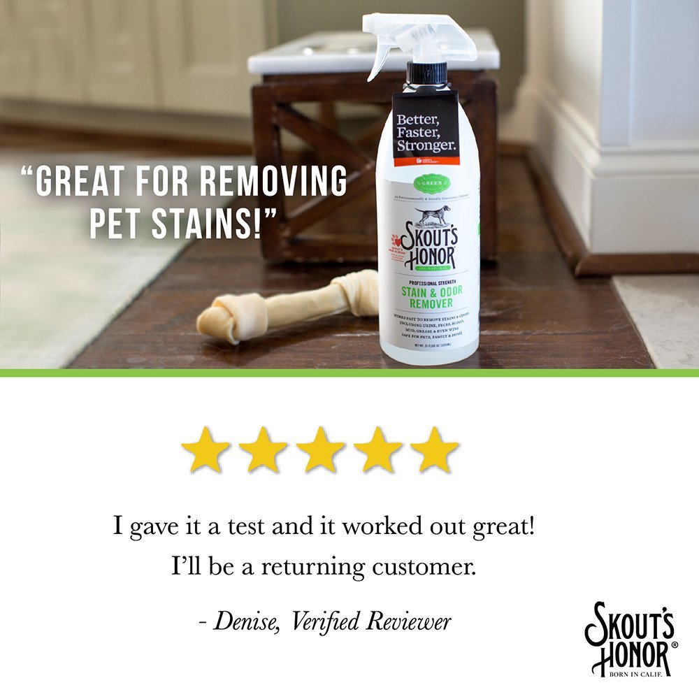 Skout's Honor Professional Strength, AllNatural Pet Stain Odor Remover