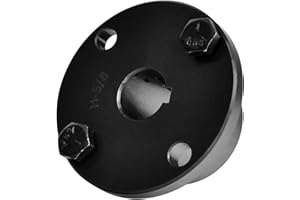 MINERGUY 5/8" Bore H Style Steel Sheave/Pulley Bushing Split Taper for Keyed Shaft