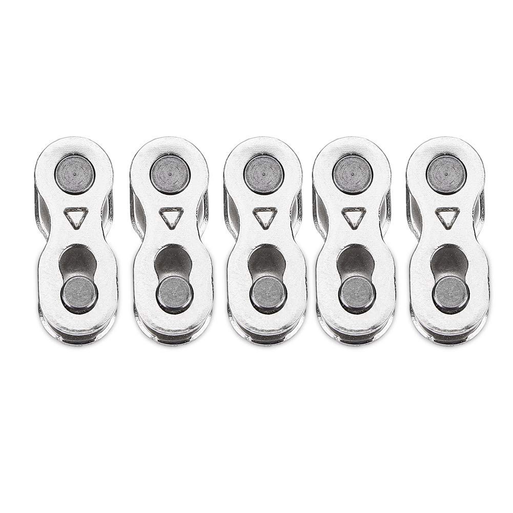 5 Pairs Bicycle Chain Link Quick Release Cycling Chain Connector for 8/7/6, 9, 10 Speed Chain (8/7/6 speed)