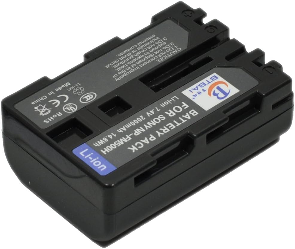 BTBAI NP-FM500H Battery for NPFM500H a58 a77 II a 850 A99 Alpha a99 a 560 A560 A900B a 580 SLT-A58K a 100 a 200 a 300 a 350 a 700 A100 A200 A300 A350 A450 A500 A500B A500L A500Y A550 Camera k1a - Image 3