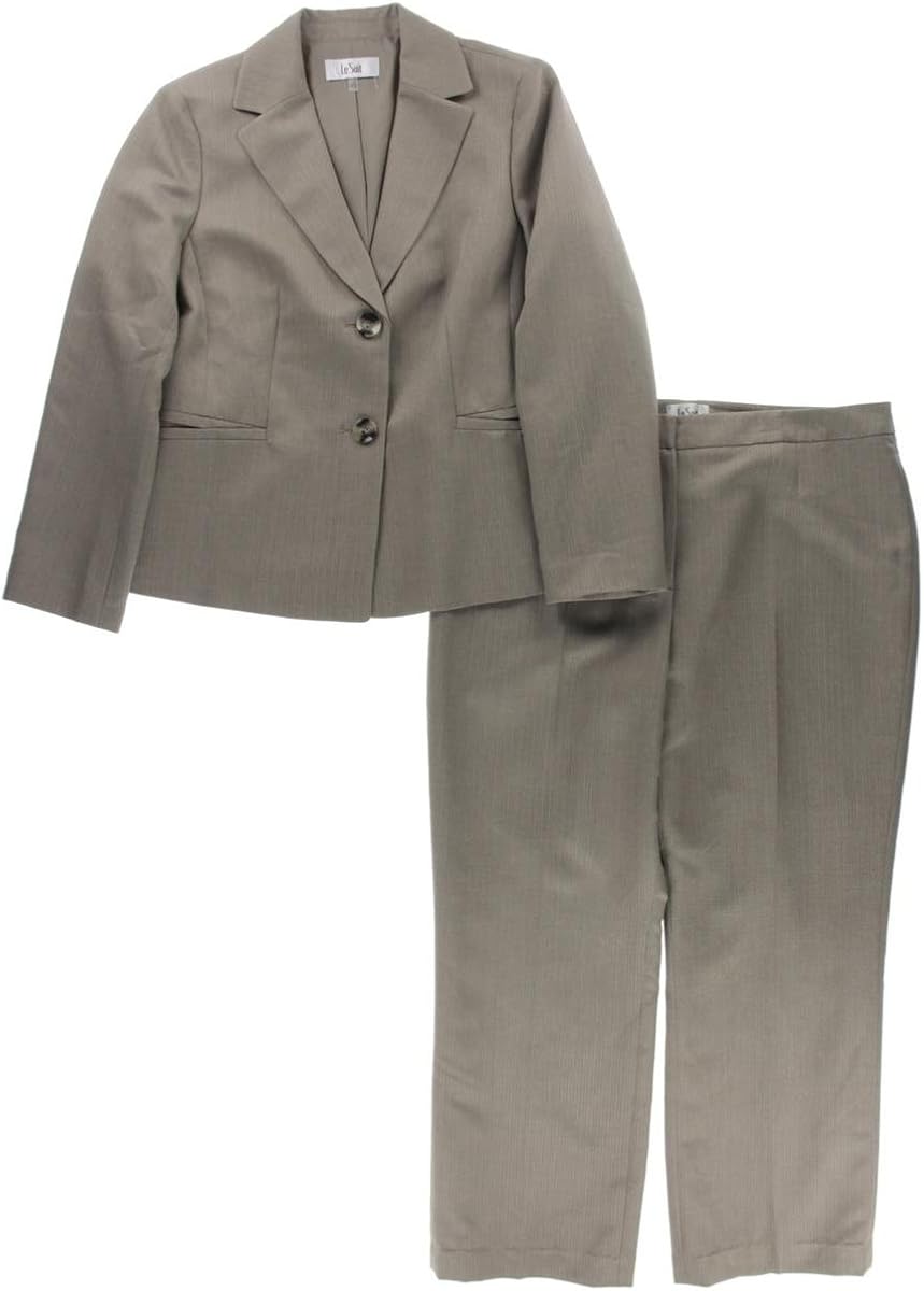 Le Suit Women's Tonal Stripe Pant Suit Clothing