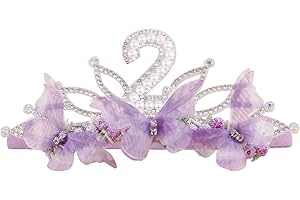 cherrboll Girl Birthday Crown Floral Headband, Soft Flower Hairband for 1-3 Years Old Toddlers Birthday Party Dress Photo Dec