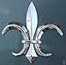 Fleur De Lis, car auto Bike 3D Chrome Emblem Decal Sticker Quebec France CNPL-Fleur
