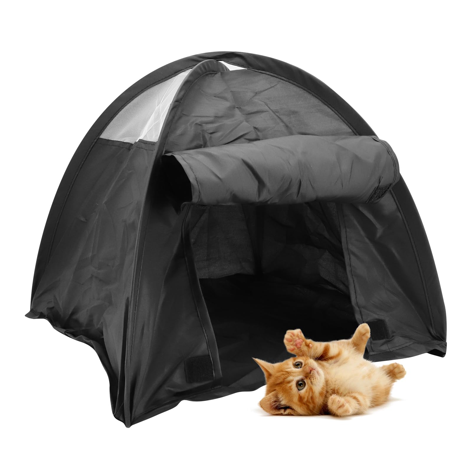 Beowanzk Small Cat and Dog Tents for Outside, Kennel | Teepee for Indoor and Outdoor, Pet House, Puppy Kitten Cage Hideaway Accessories (Not for Adult Pets)