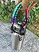 Hydro Flask Handle - Paracord Survival Strap with Security Ring for Wide Mouth Water Bottles Carrier (Colorful/Black)