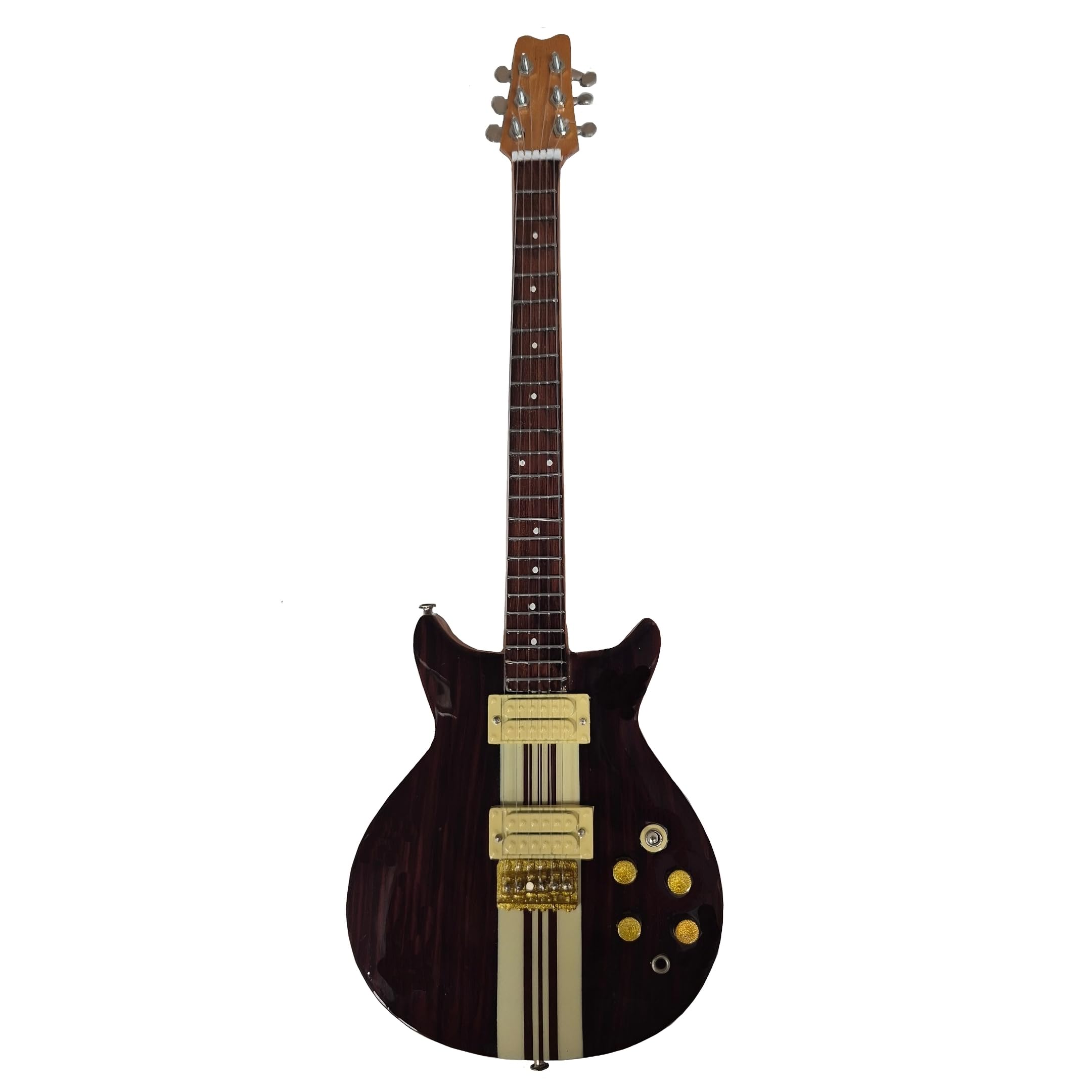 Bob Marley Miniature Guitar Replica - Music Gifts - Handmade Ornamental 1/4 Scale - Includes a Display Box, Name Tag and Miniature Guitar Stand