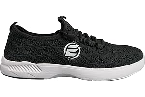 ELITE Women's Kona Slip-On Bowling Shoes - Lightweight Athletic, Breathable Knit, Universal Soles