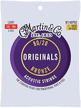 Martin Originals M140PK3 Acoustic 80/20 Bronze Light 3 Pack 12-54 view 1