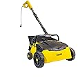 Artificial Turf Vacuum Sweeper by Roll & Comb, Corded Electric Lawn Rake for Artificial Grass, Cool Gardening Gift, 25 Liter Leaf Collector, Model 302e, 19.8lb.