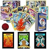 GoldenGroundhog Pokemon Legendary Lot - 50 Cards with Foils Coin and Pokemon Figure