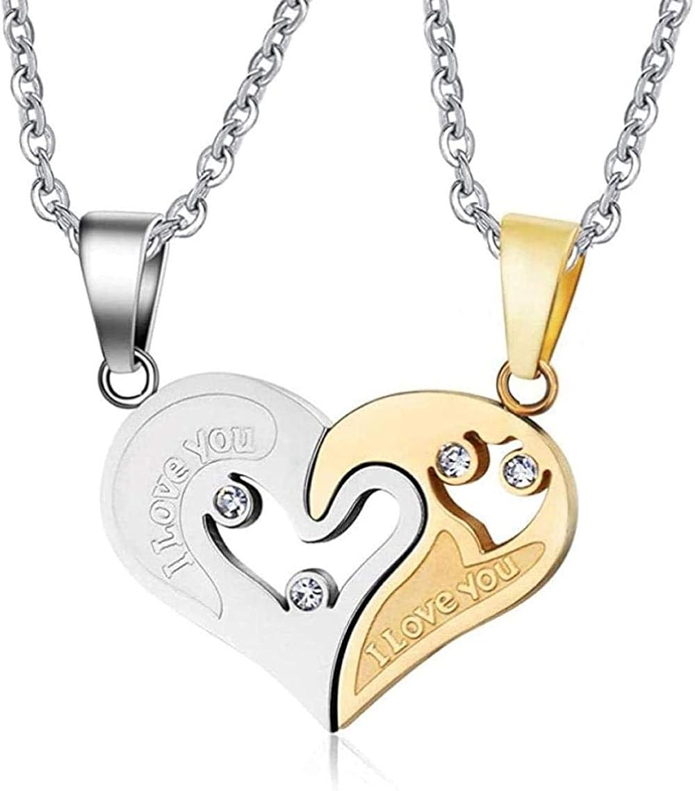 Collana Cuore Spezzato Magnetica - 2 Pezzi, Per Coppie O Amiche, Regalo Romantico - Foto 6