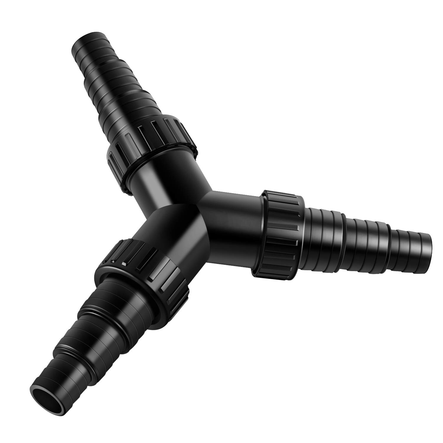everfarel 'Y Splitter Step Connector 20/25/32/38 mm with 2 Shut-Off Valves Wasserverteiler for Pond Pumps and Streams (CST-2)