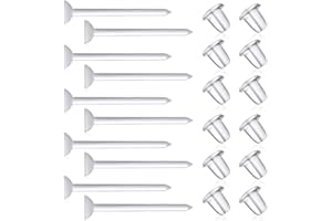 Formulen Clear Earrings Findings Set,3mm Plastic Earrings Findings Set for Sensitive Ears,Clear Earrings Findings Set for Sport