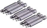 Gasea 3 Sets 2" Magnetic Square Screwdriver Bits 1/4" Hex Shank S2 Steel SQ1 view 7