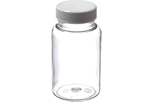 Qorpak PLC-06591 Packer Bottle with 38-400 White Polypropylene SturdeeSeal, Polyethylene Foam Lined Cap, 4 oz, Clear (Pack of 48)