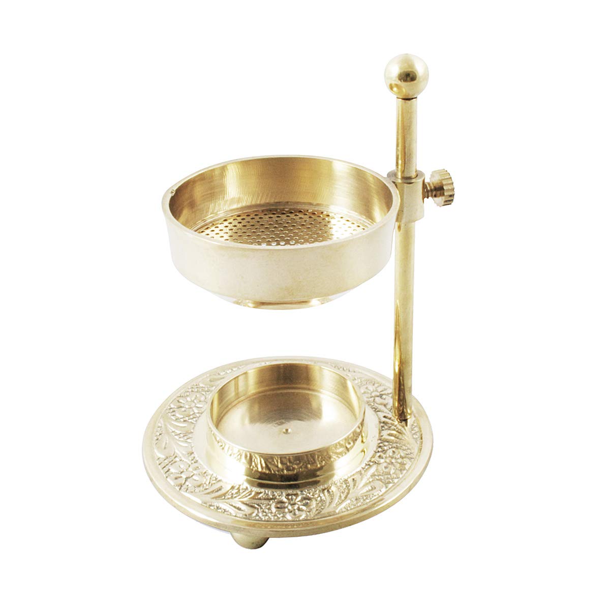 NKLaus Incense Burner Brass Gold Adjustable Incense Burner Tealight Candle Incense 2206