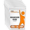 BulkSupplements.com Magnesium Oxide Powder - Magnesium Oxide Supplement, Magnesium Oxide 500mg - Gluten Free, 835mg (500mg of Magnesium) per Serving, 5kg (11 lbs) (Pack of 5)