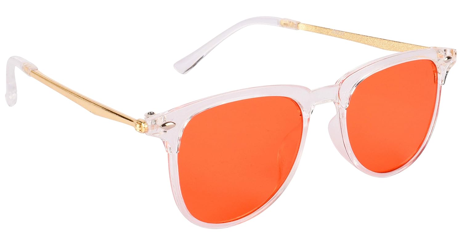 clear orange sunglasses