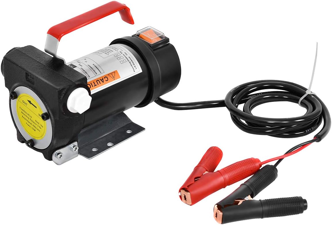 Goplus Electric Fuel Pump 12V 10GPM Diesel Bio Kerosene Oil Transfer Extractor: Automotive