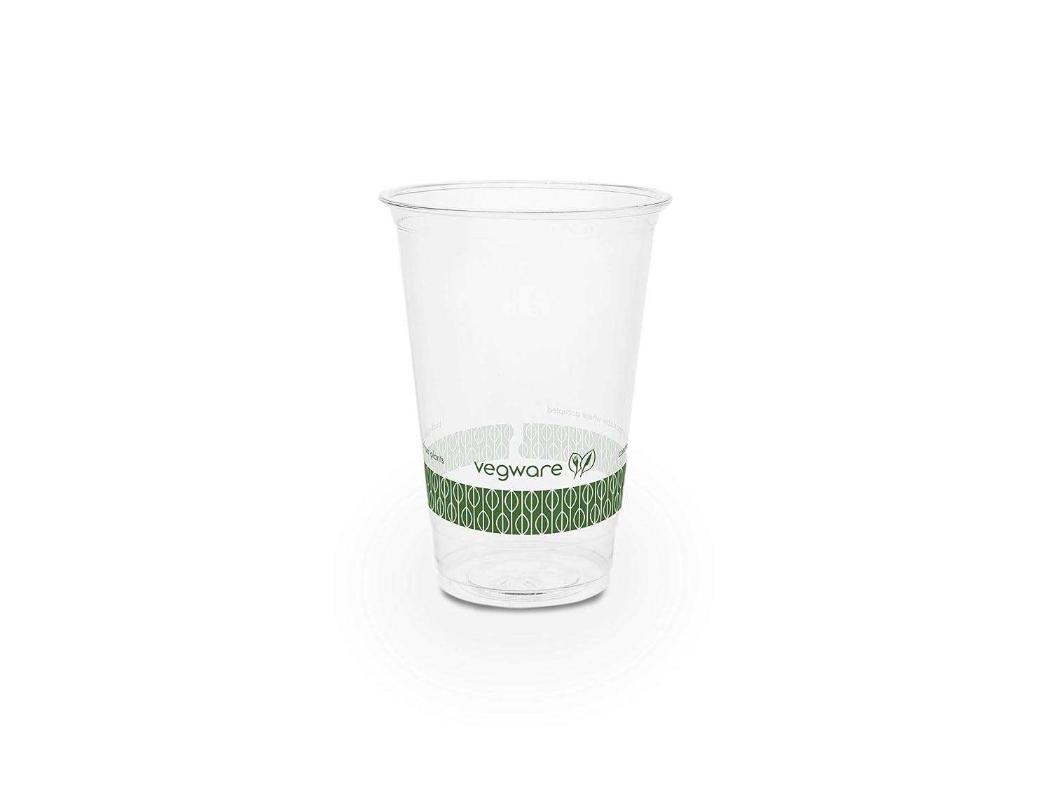 Vegware R280-VW Slim PLA Cold Cup, 9 oz. (Pack of 1000), Transparent, 9oz